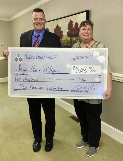 Hudock Capital Group supports Sayre House of Hope with $5,000 donation