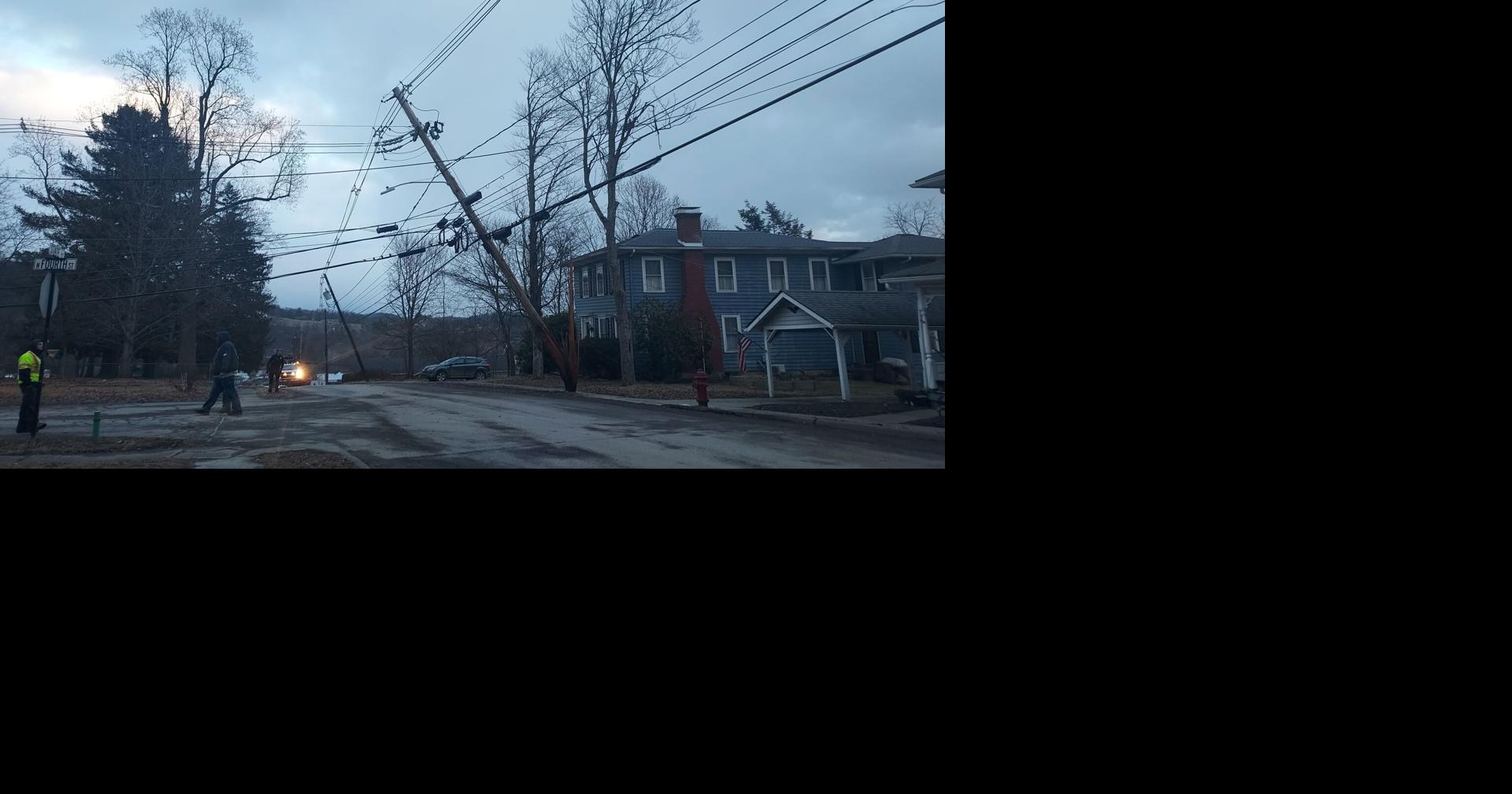 High winds take down tree, power lines in Towanda | Local/Regional ...