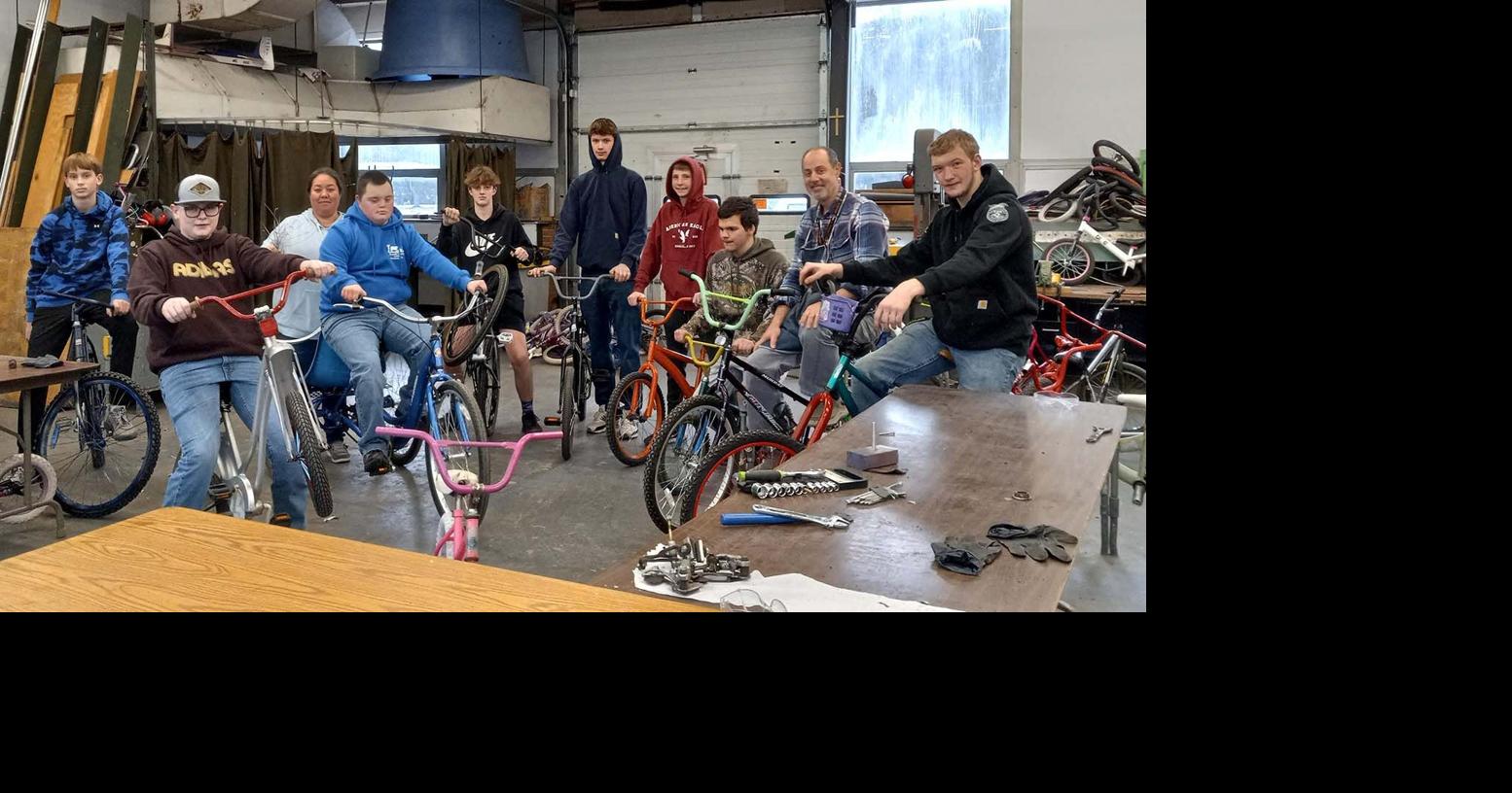 On the Bright Side: Walton students build bicycles in transportation class