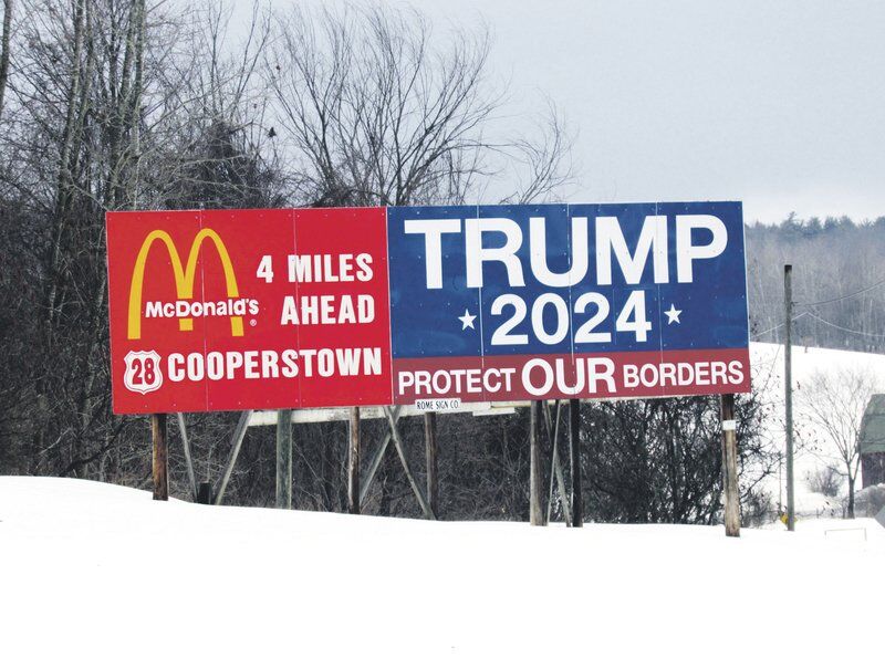 Milford officials feud over Trump billboard