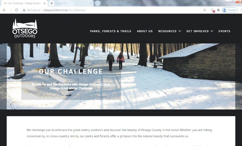 Organization launches 8-leg winter outdoors challenge in Otsego