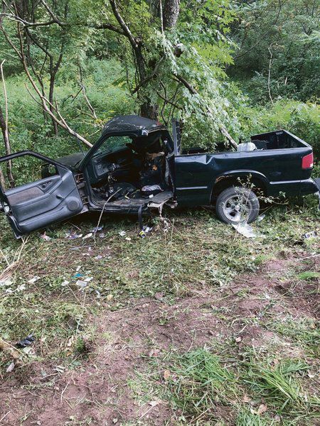 Franklin crash leaves two teens badly injured