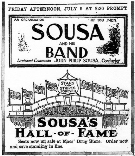 Backtracking: The Early Years: Rough Riders, Sousa were Sidney newsmakers in July 1926