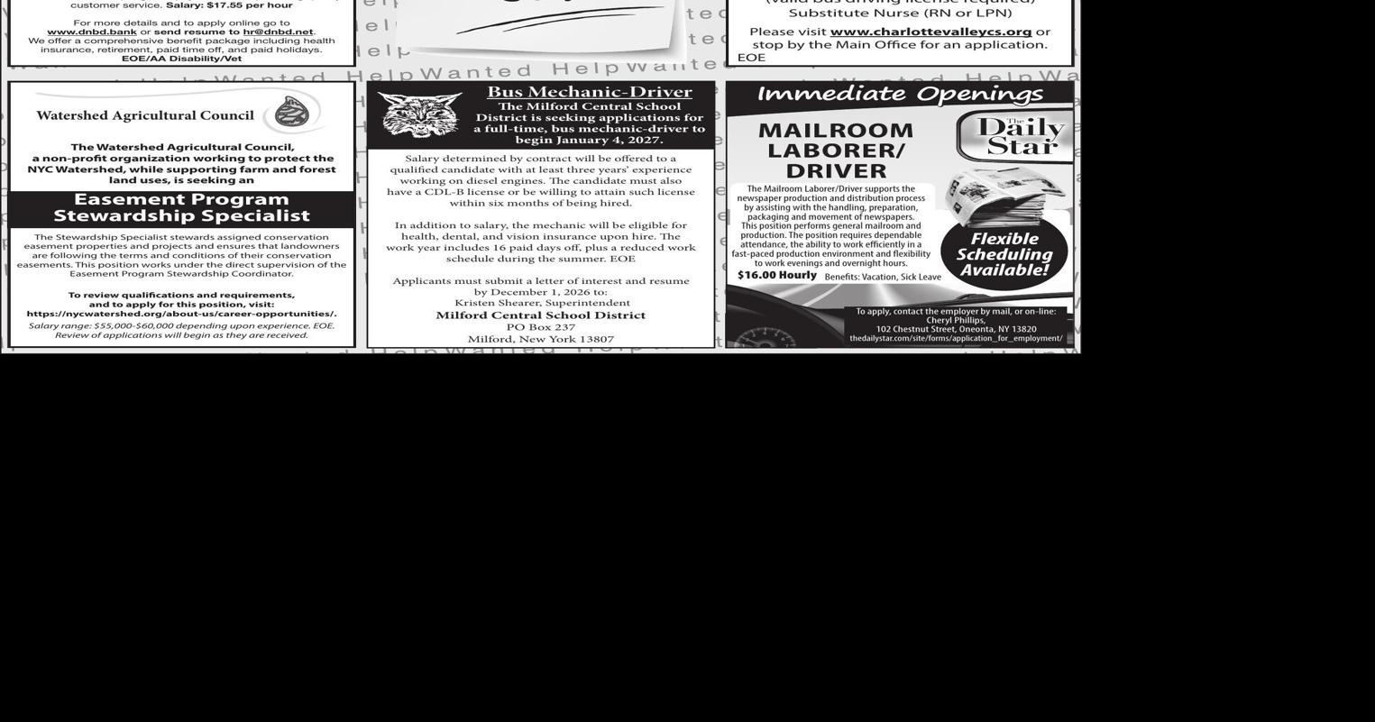 October 17, 2026 Employment Opportunities | Employment Opportunities ...