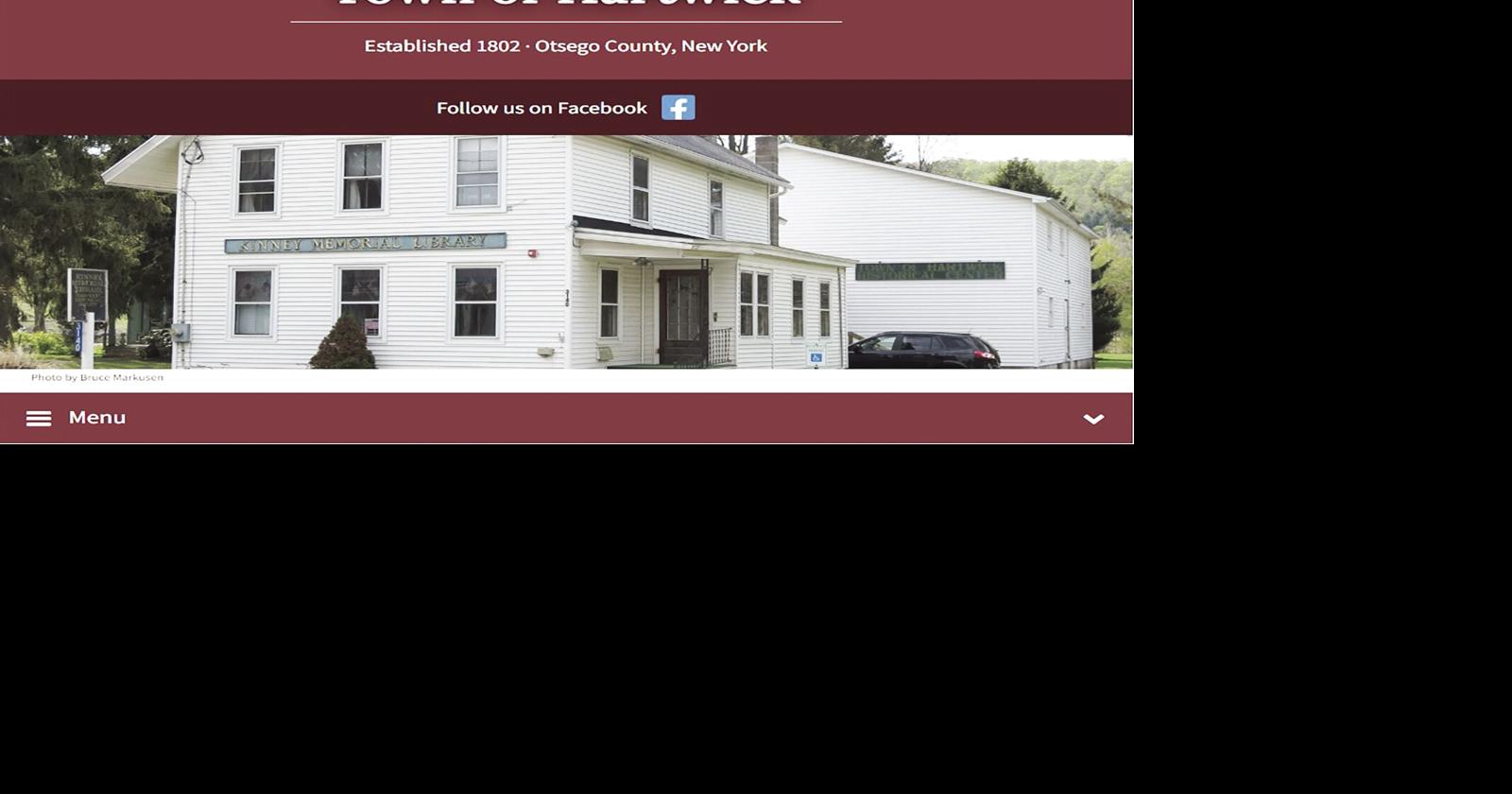 Town of Hartwick unveils new website News