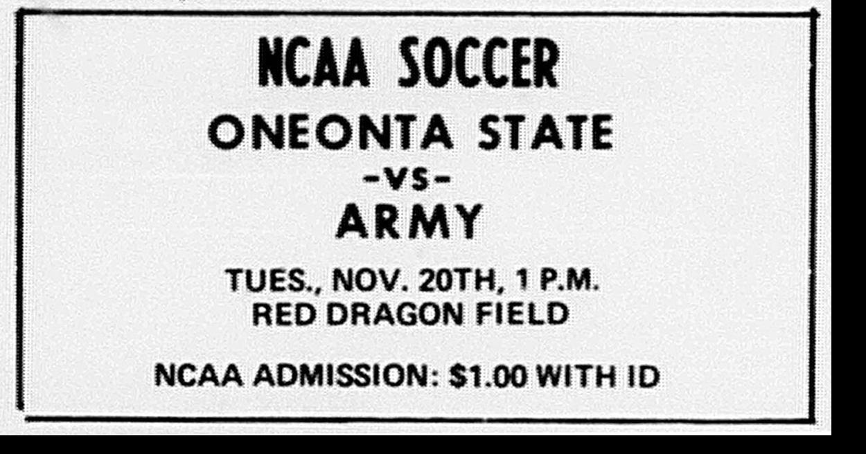 Backtracking: In our times: A 'dream rematch' for soccer supremacy in  Oneonta played in 1973 | Columns | thedailystar.com
