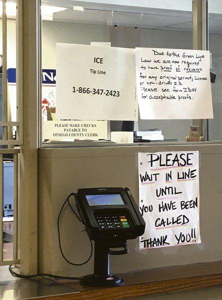 State Dmv Blasts Otsego County S Ice Tip Line Signs Local News