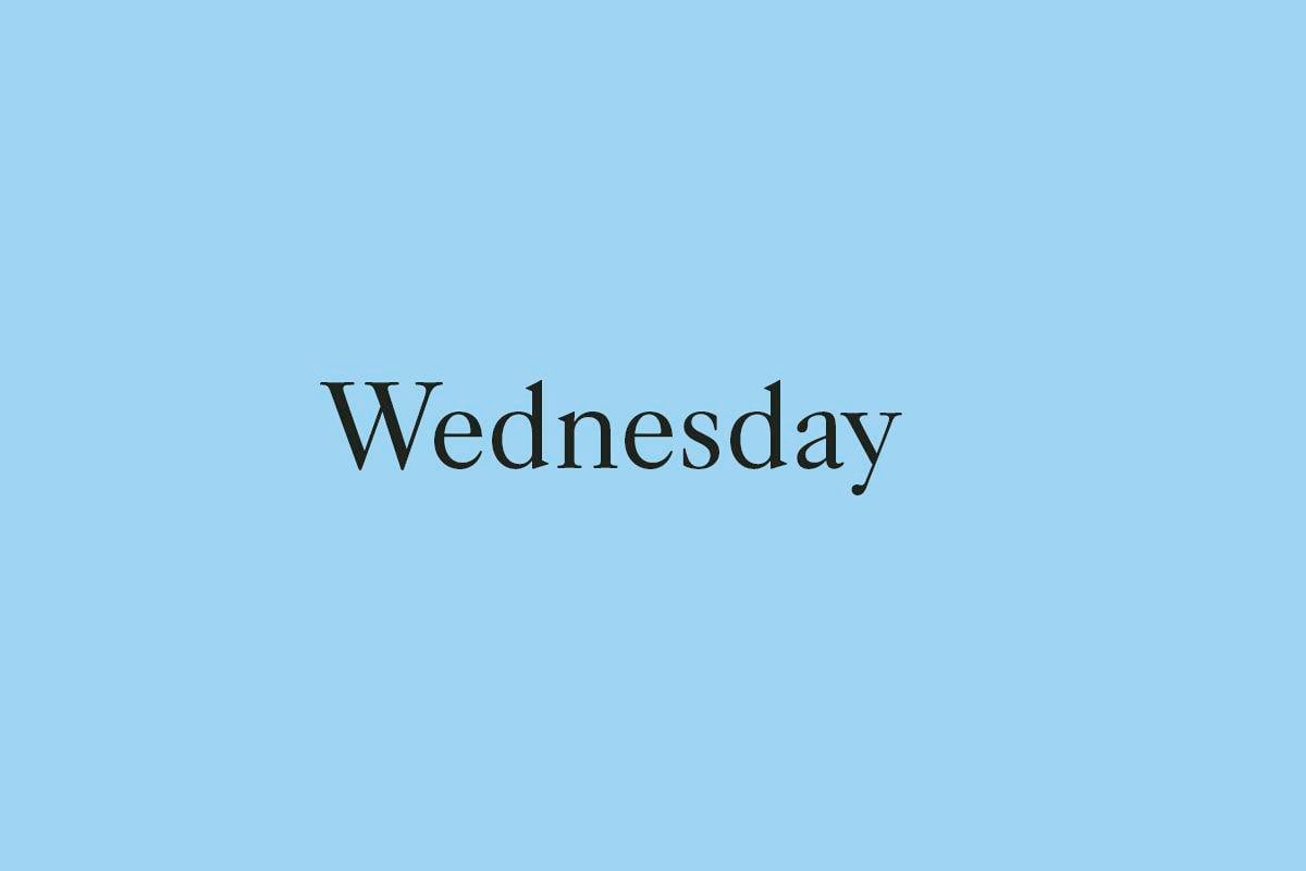 Wednesday