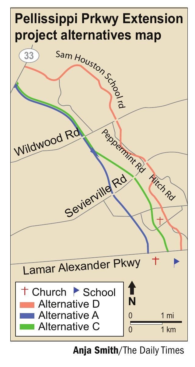 Pellissippi Parkway Extention Map thedailytimes