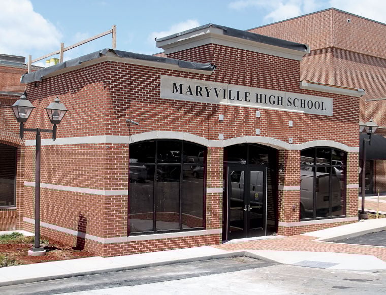 Renovations on Maryville High’s entrance completed in time for today’s
