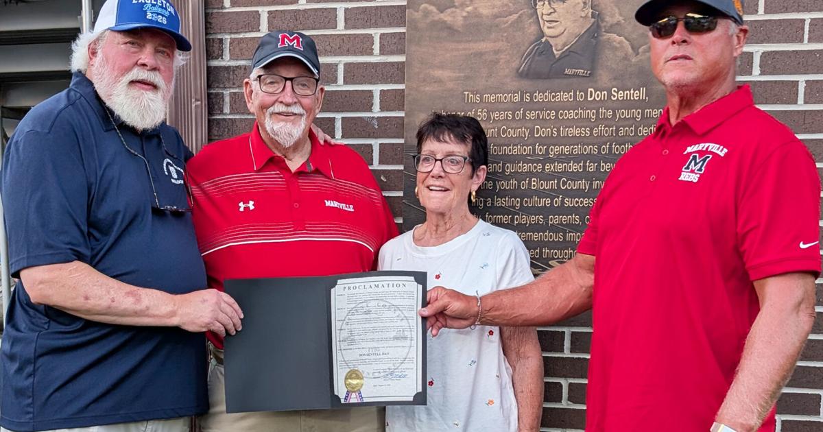 Don Sentell Pressbox dedicated to longtime youth football coach