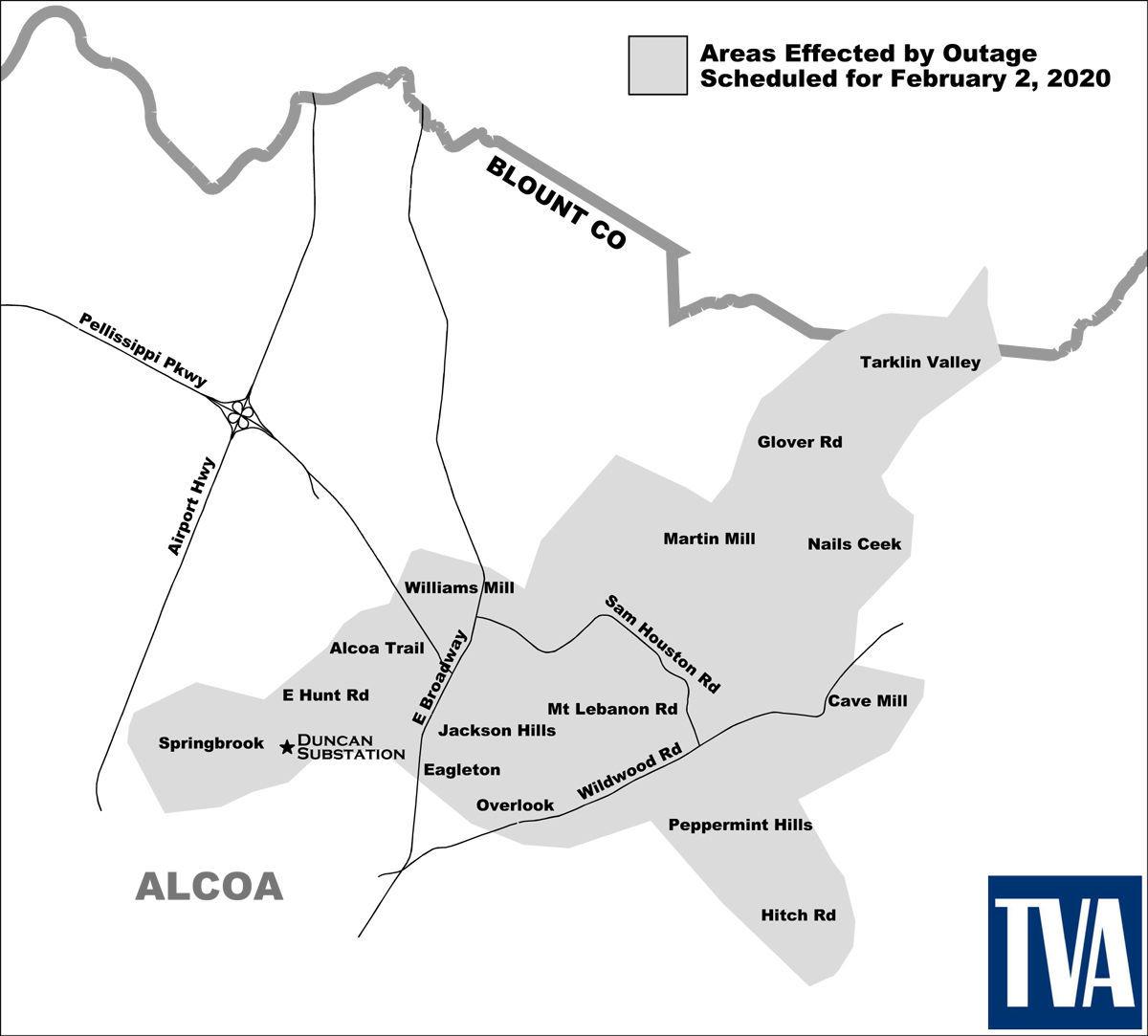 Alcoa Schedules Power Outage For Early Sunday News