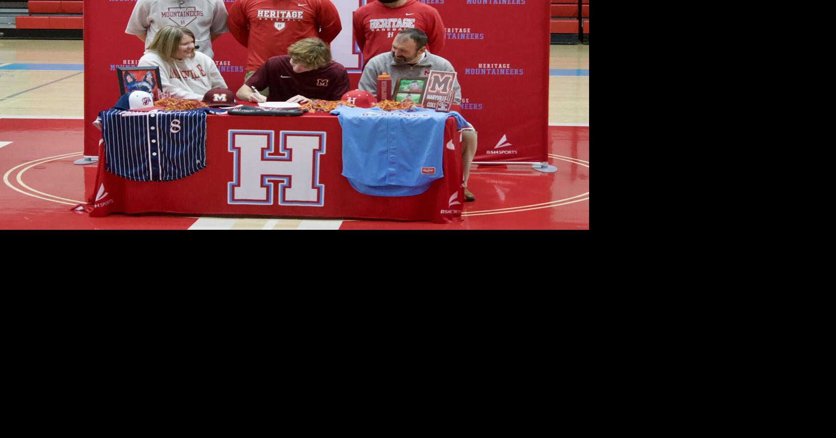 Heritage's Evan Webb signs with Maryville College baseball | Sports ...