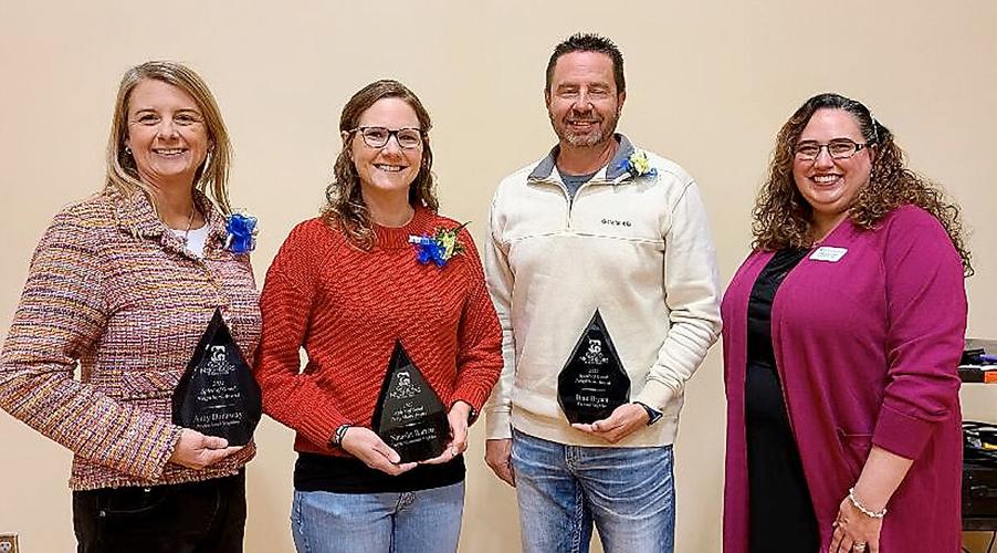 Good Neighbors of Blount County Spread the Spirt award winners Amy Dunaway, Natasha Warren, Brad Bryant