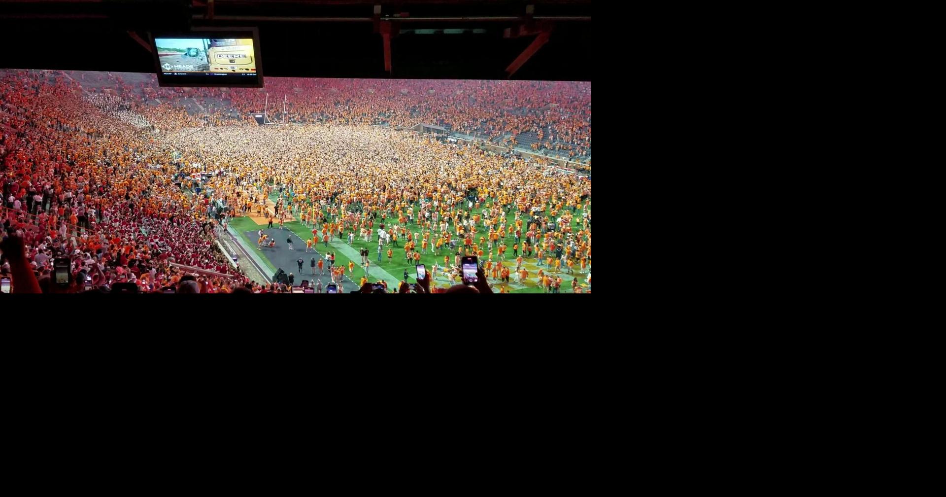 VIDEO Goal posts come down in south end zone after Vols defeat Alabama
