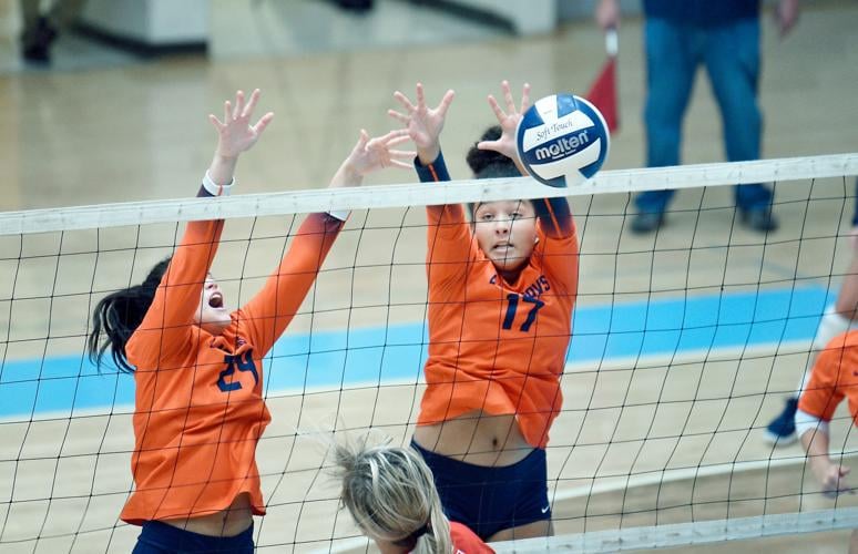 Heritage volleyball splits opening tri-match; William Blount drops both ...