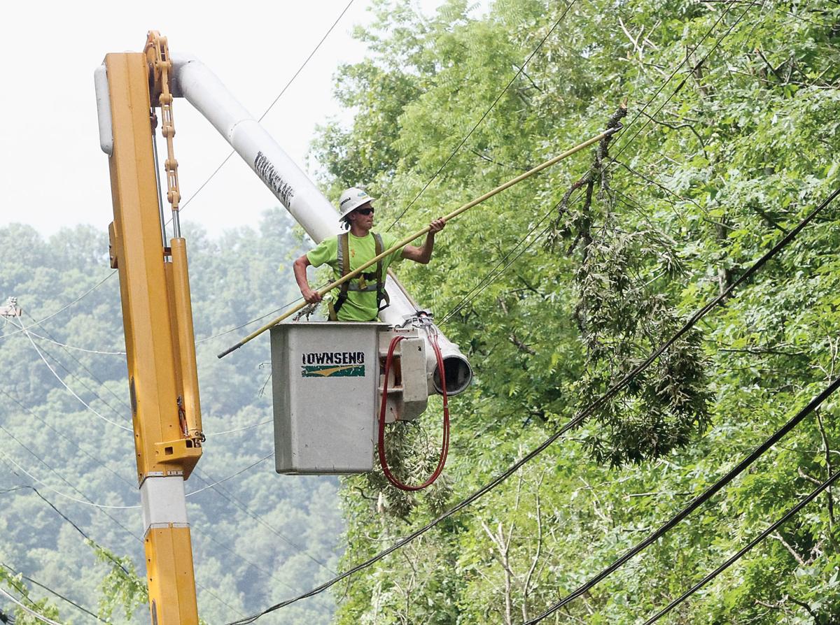 Buzz cut Alcoa Electric uses helicopter to trim trees in remote areas