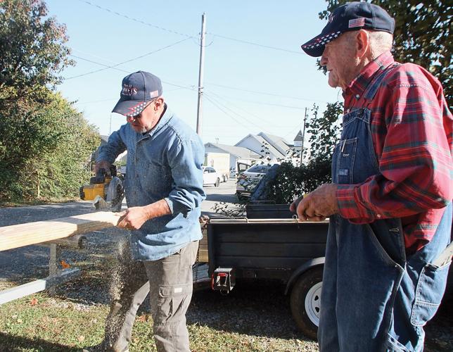 Veterans serving veterans; AMVETS Post 22 builds ramp for Maryville ...