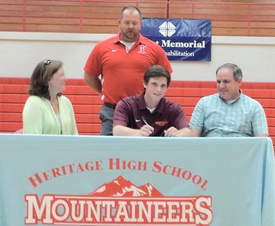Heritage S Austin Delozier Signs With Mc Baseball Sports
