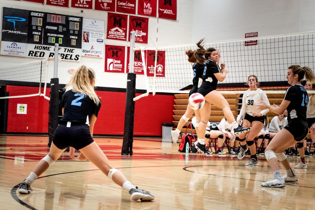 Heritage sweeps Maryville in district volleyball tournament Sports