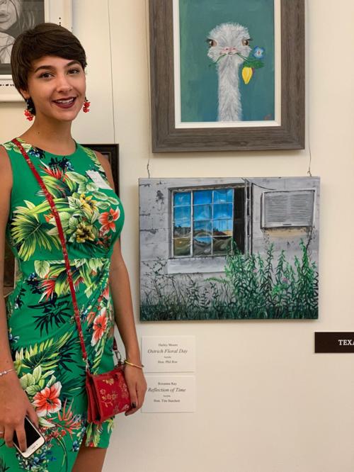 Roxanne Ray with her art