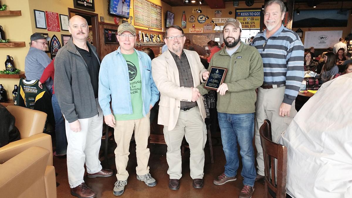 New Providence Lodge Presents Signer Of The Casual Pint With Award
