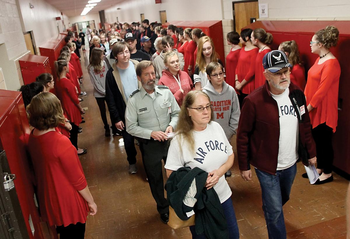Maryville Junior High School emphasizes service during Veterans Day