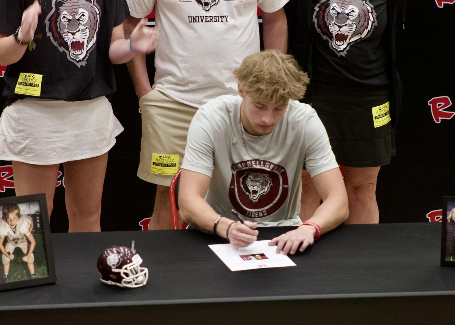 Jackson Rutledge Football Maryville's Jaxson Rutledge signs with Campbellsville football | Sports ...