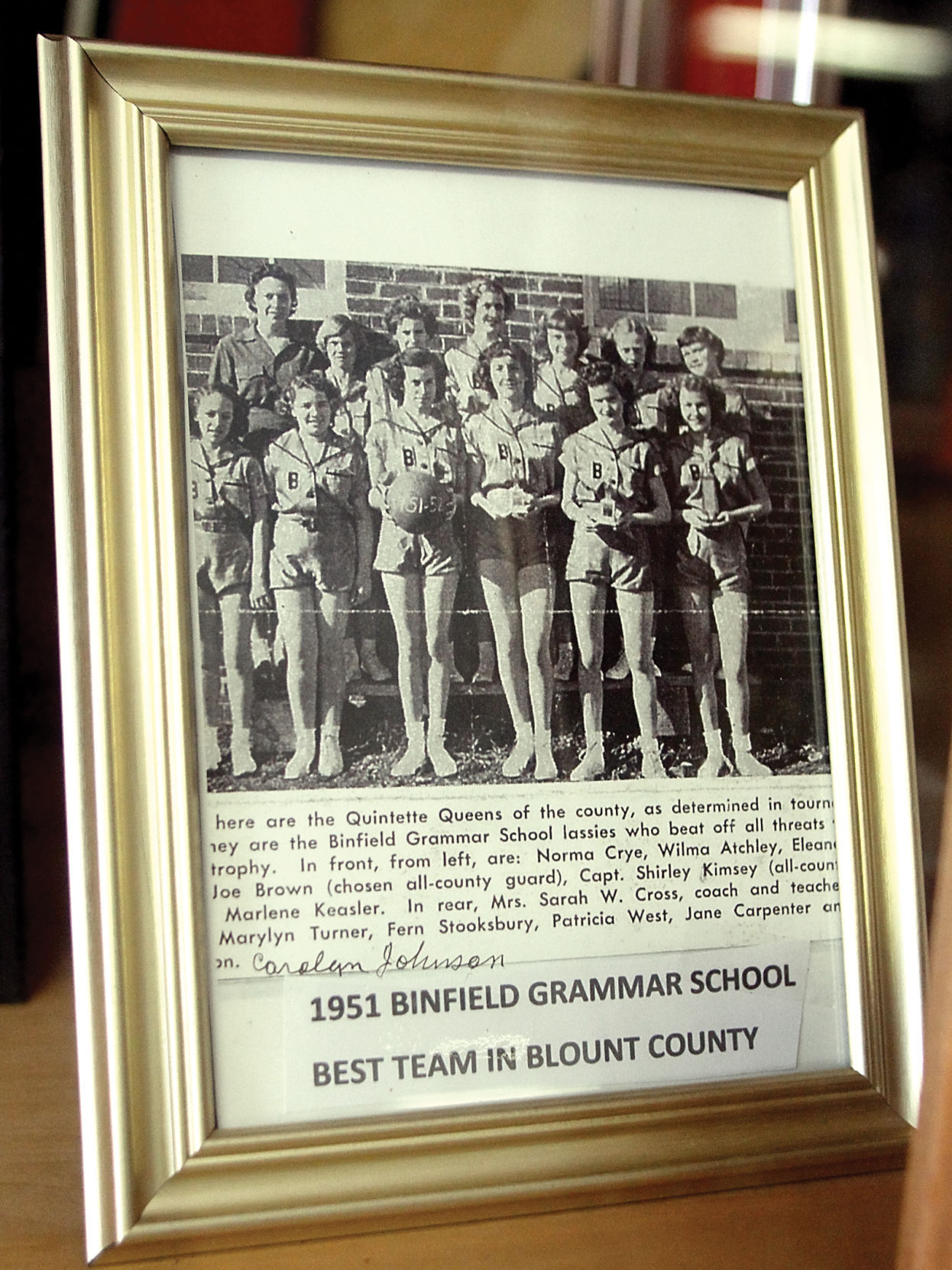 Appreciating the past; Binfield UMC has school trophies, other