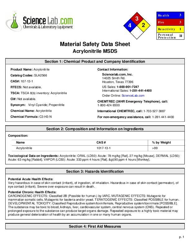 What is acrylonitrile? | | thedailytimes.com