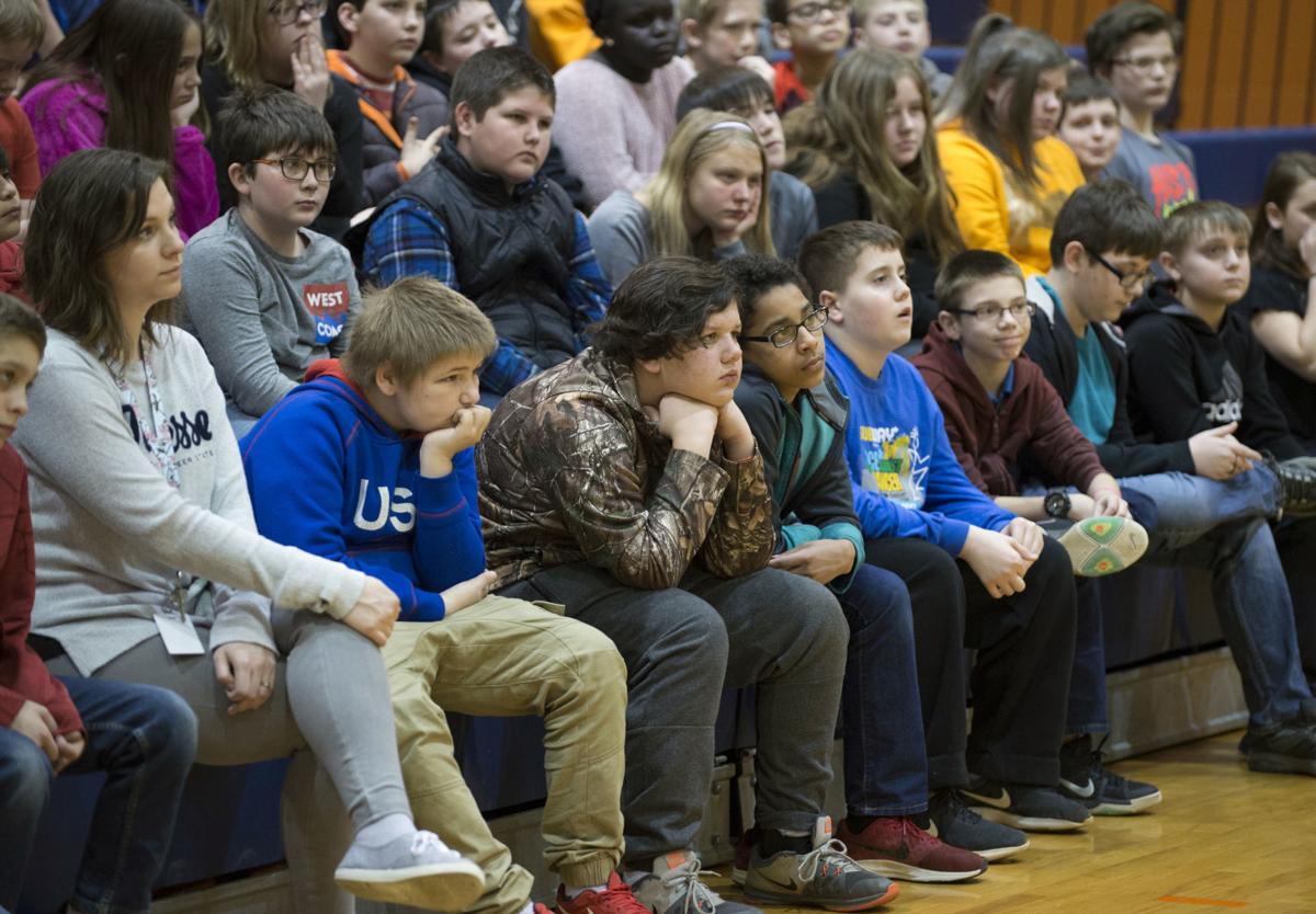 Speaker encourages Union Grove Middle School students to choose