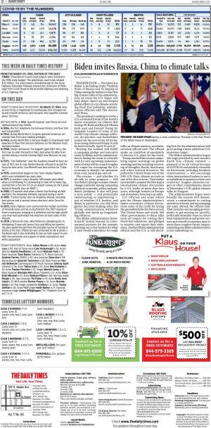Covid 19 Weekly Summary As Of March 26 Covid 19 Thedailytimes Com