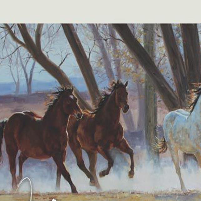 Coffee Table Book Displays Artists Renderings Of Horses Brazos