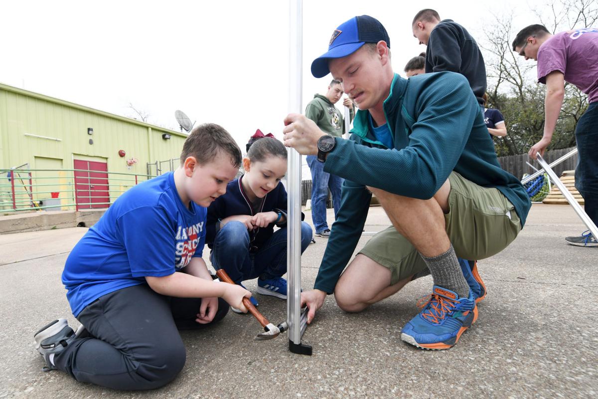 Greenhouse construction at Harmony Science Academy