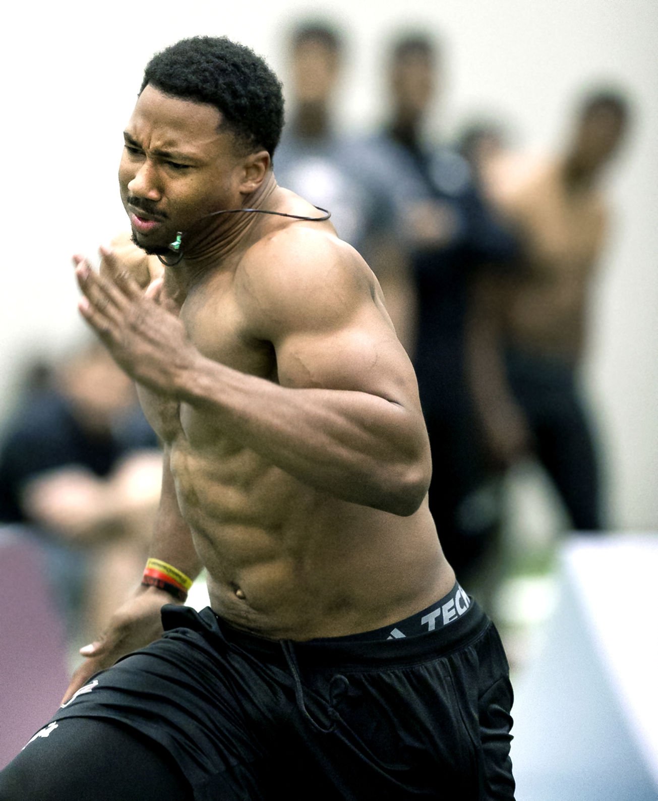 myles garrett no shirt