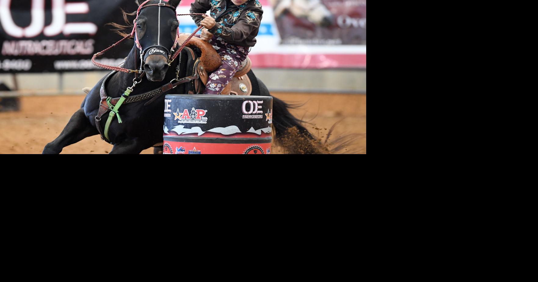 Barrel racing at the Brazos County Expo