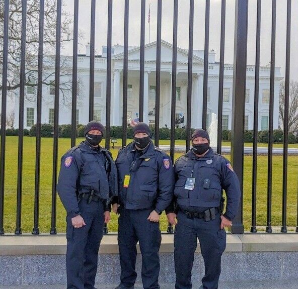 Local law enforcement officers travel to Washington, D.C., for inauguration