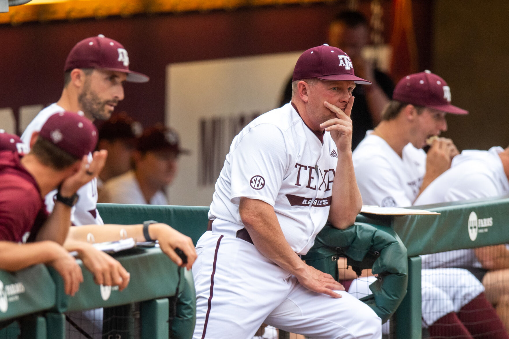 Texas a&m on field cheap baseball hat