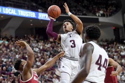 Aggie Men S Basketball Team Holds Off Crimson Tide At Free Throw