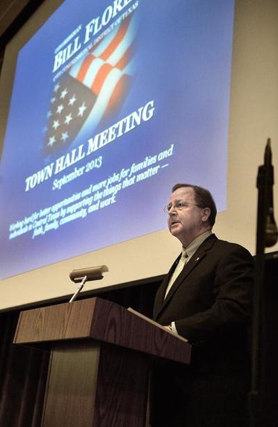 U.S. Rep Bill Flores at town hall meeting
