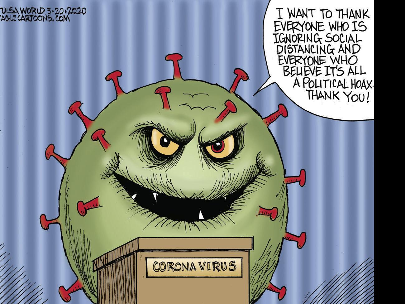 Bruce Plante Cartoon Thanks From The Corona Virus Cartoons