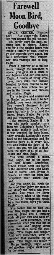 The Eagle Archives: July 23, 1969