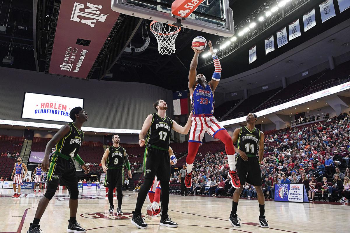 Harlem Globetrotters Visit Reed Arena During Pushing The Limits World Tour Local News Theeagle Com