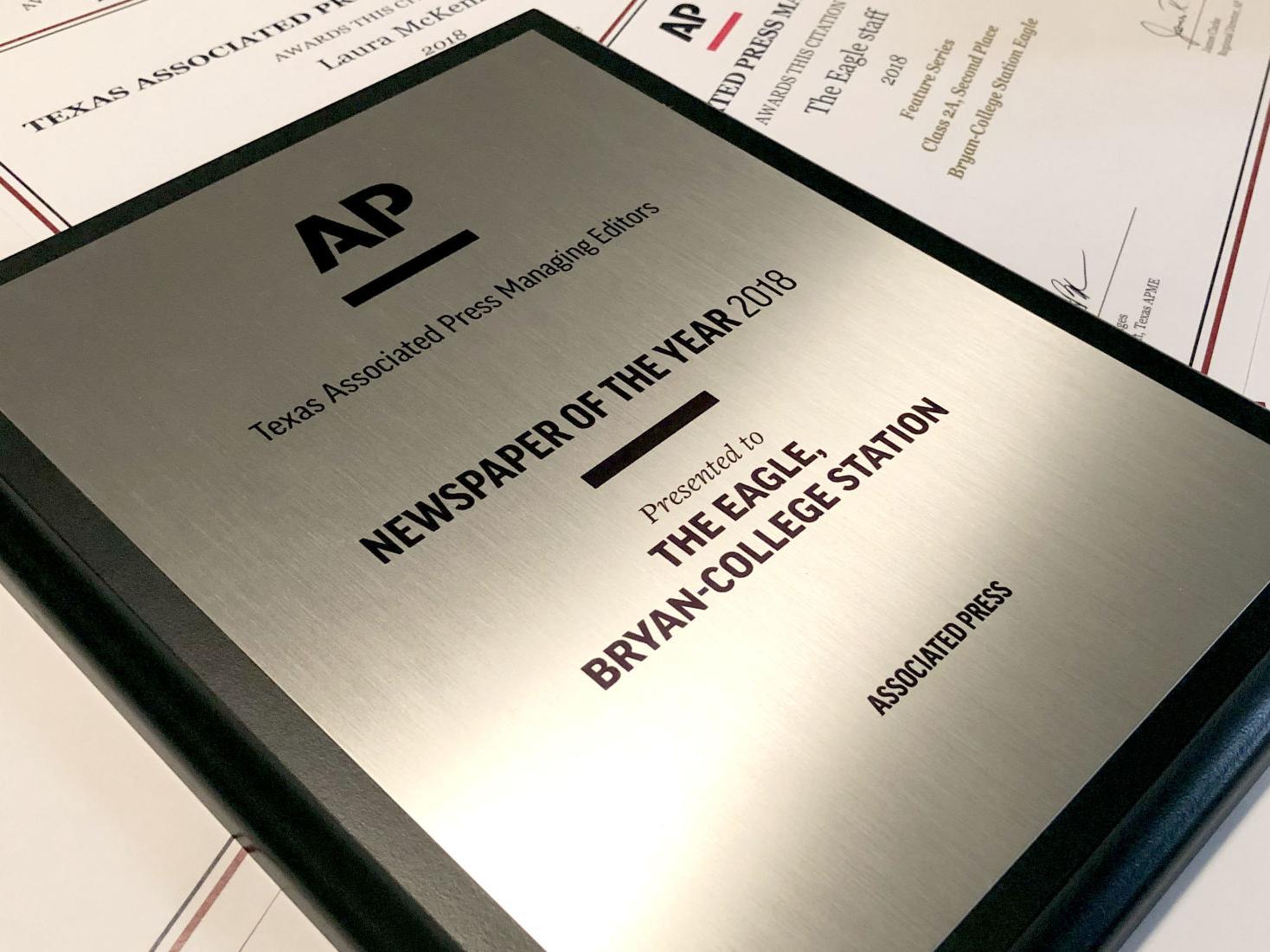 The Eagle Named Texas Apme Newspaper Of The Year Local News Theeagle Com