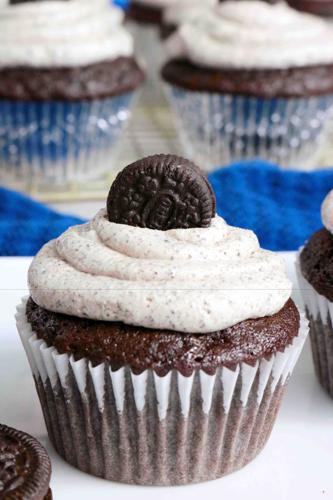 Oreo cupcakes are perfect combination of vanilla, chocolate