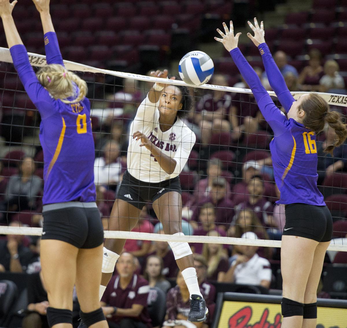 Texas A&M volleyball team sweeps LSU