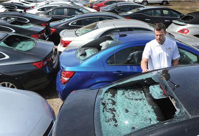Hail Storm Rough On Caldwell Car Dealership Local News Theeagle Com