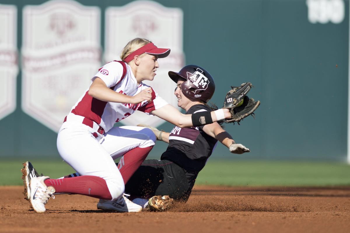 Texas A&M softball team clinches series against Razorbacks Aggie