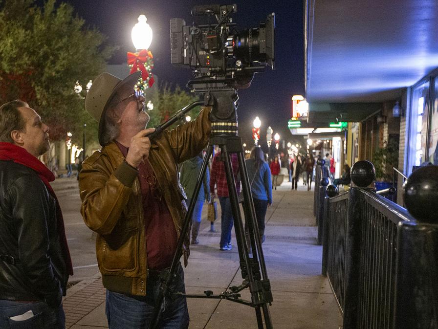 Crowd Scenes For Rekindling Christmas Filmed At First Friday