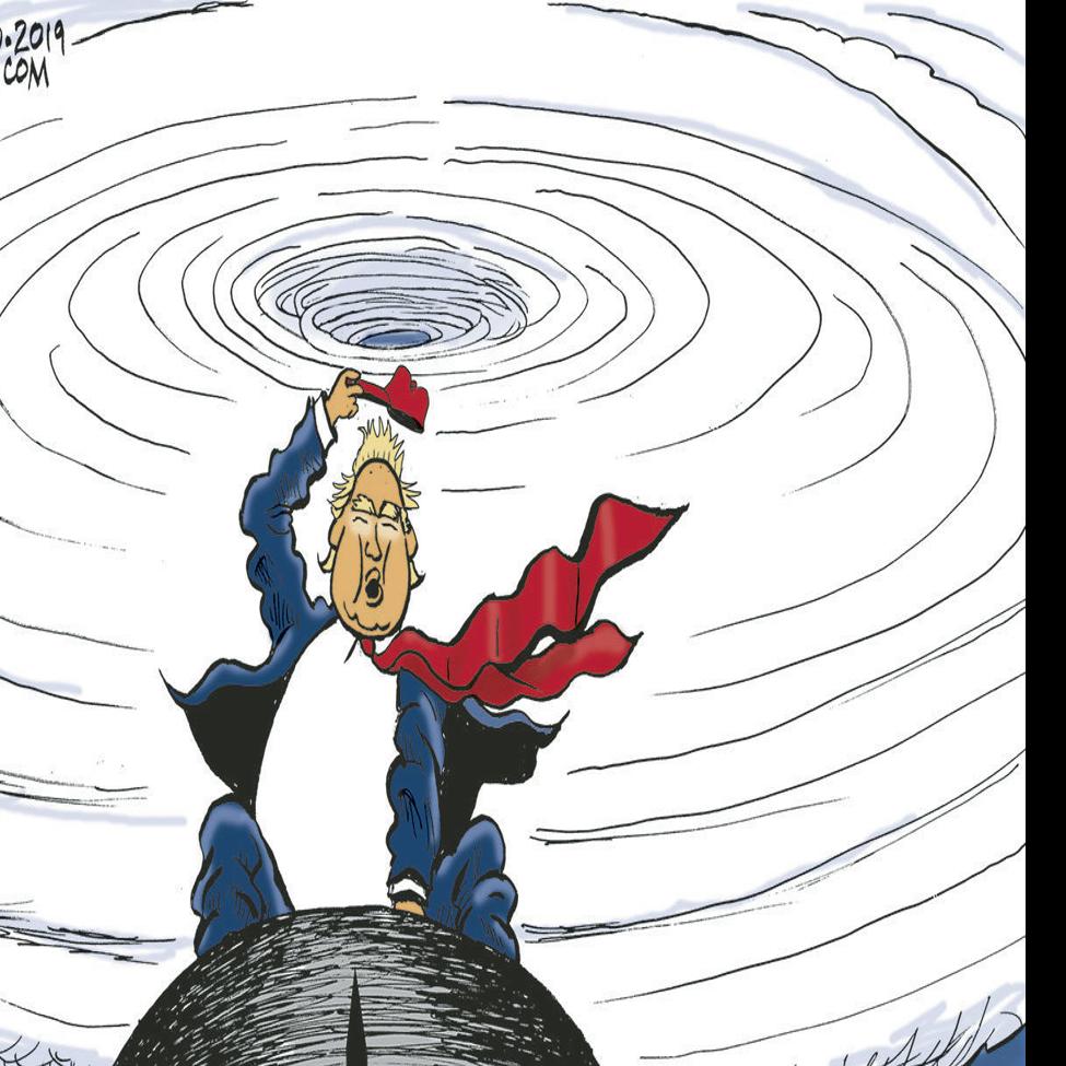 Bruce Plante Cartoon Trump Suggests Nuking Hurricanes Cartoons Theeagle Com